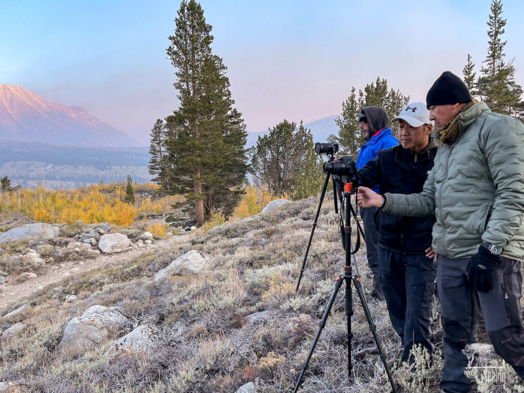A photograph from an Art of Seeing High Sierra on Horseback Fall Colors workshop