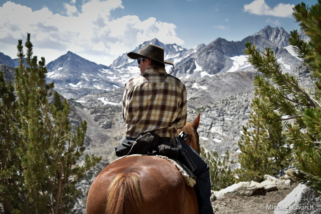 A photograph from an Art of Seeing High Sierra on Horseback workshop