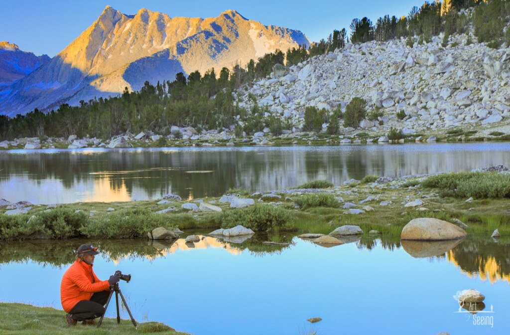 A photograph from an Art of Seeing High Sierra on Horseback workshop