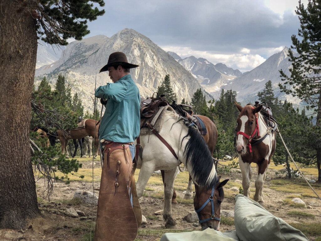 A photograph from an Art of Seeing High Sierra on Horseback workshop