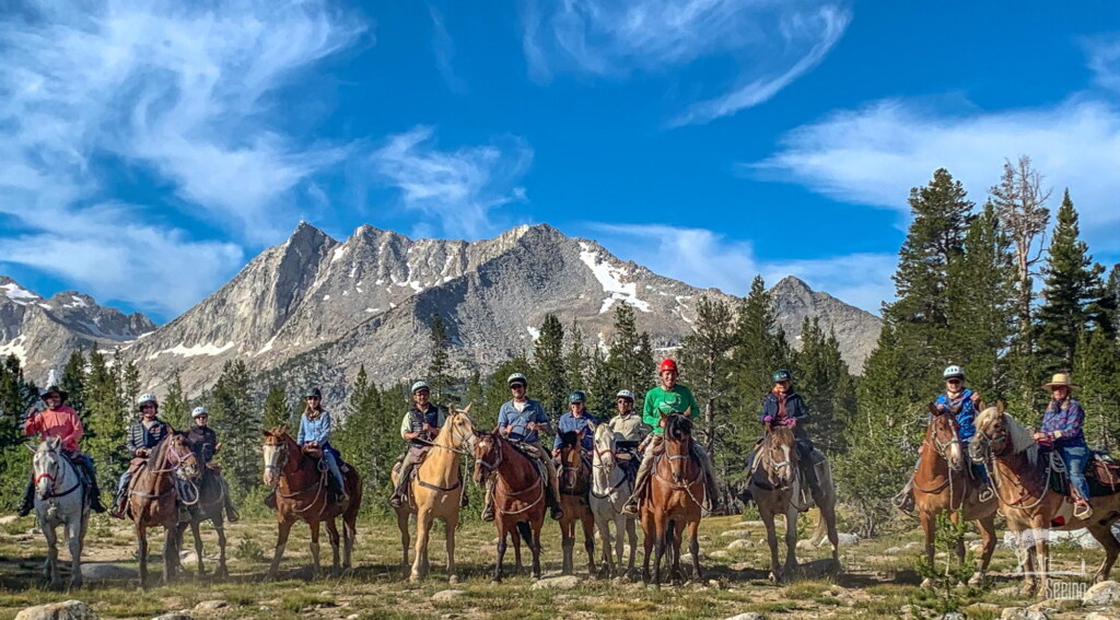 A photograph from an Art of Seeing High Sierra on Horseback workshop