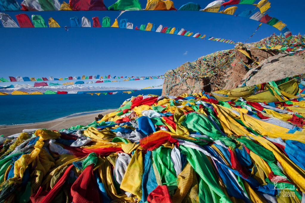 Prayer Flags at Nam Tso, a travel photograph by Ken Lee