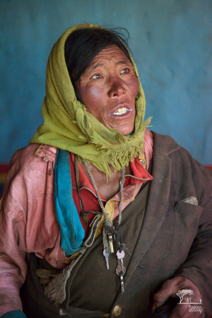 Tibetan Nomad Mother, a travel photograph by Ken Lee