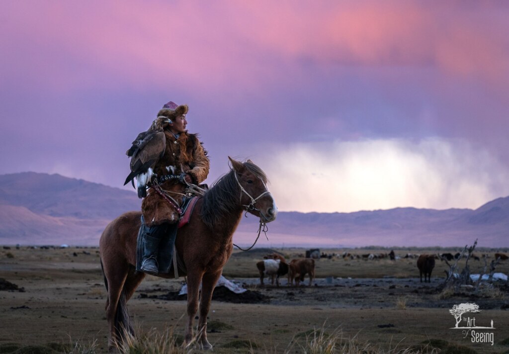 A photograph from the Art of Seeing Mongolia Golden Eagles & Gobi Desert adventures