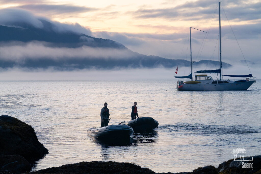 A photograph from an Art of Seeing Spirit Bears of the Great Bear Rainforest workshop